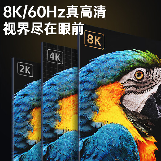 毕亚兹 Type-C转DP1.4线 雷电4/5转接头USB-C转换器扩拓展8K60/4K/240投屏笔记本电脑手机iPad平板 1米