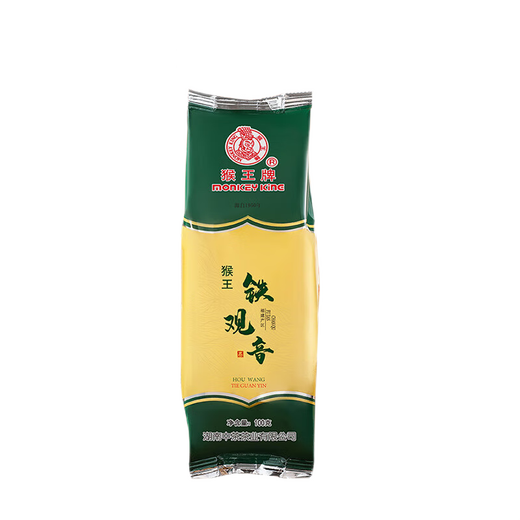 Thé chinois singe king king tieguanyin fujian oolong thé pancot de thé or orchidée sac de parfum 1 sac dégustation 100g