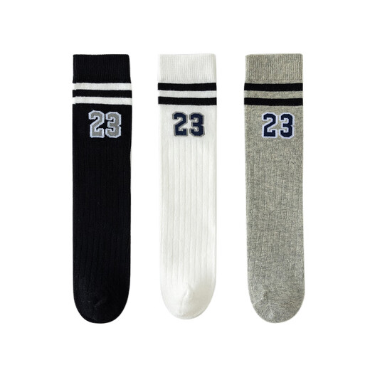 Yu Zhaolin medias para niños calcetines de fútbol de estilo deportivo de caña alta de otoño e invierno para niños calcetines de pantorrilla deshuesados ​​a rayas de estilo universitario para niñas