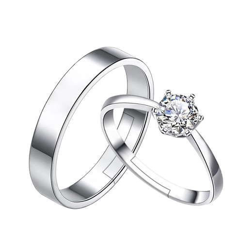 Mansheng wedding ring wedding scene with a pair of diamond fake rings ceremony props wedding ring couple ring wedding practical gift for a couple
