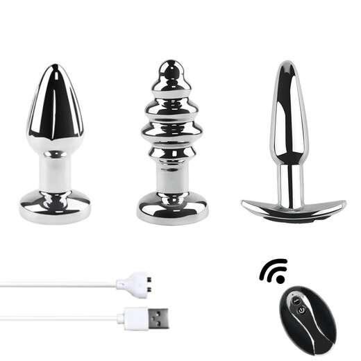 Jouets sexuels plug anal électrique perle de silicone vibrateur de massage de cour arrière pour hommes et femmes jouet pour couples chambre amusante modèle C modèle d'ancre + avec télécommande + câble de chargement