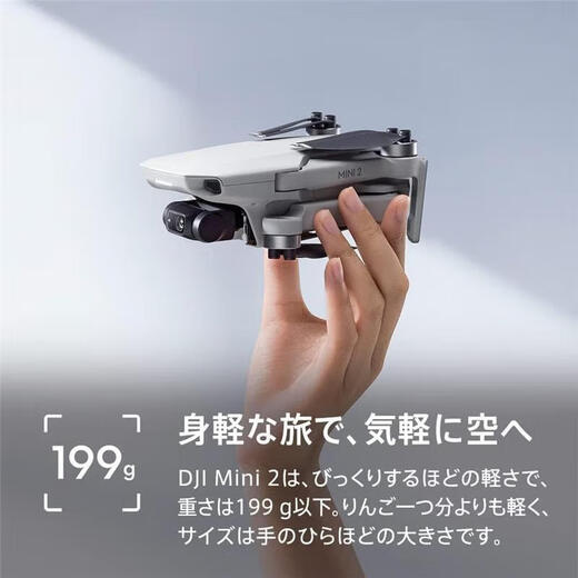 DJI【日本直邮】DJI Mini 2无人机 可折叠轻无人机 遥控三轴云台 4K摄像头 Mini 2【灰色】