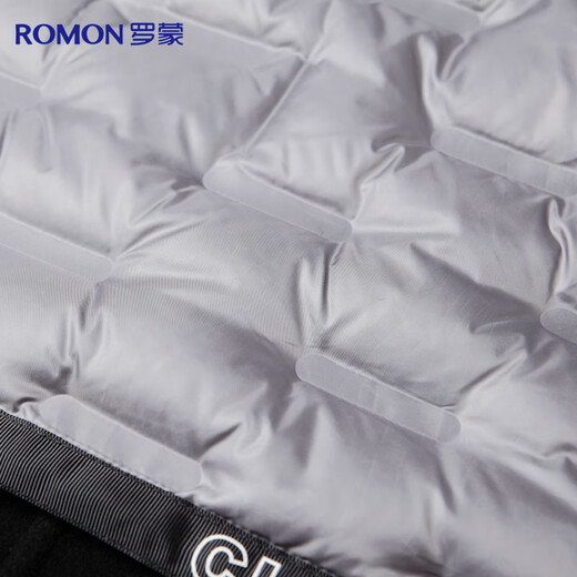 Romon 100% wool goose down lining double-sided woolen coat men's long knee-length autumn and winter double-breasted windbreaker outer suit