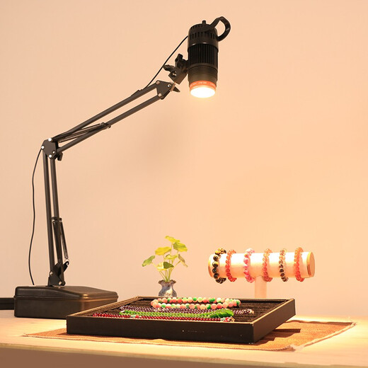 YONGEER50W Adjustable Focus LED Jewelry Photography Spotlight Wenwan Walnut Live Lamp Jade Jade Spotlight Jewelry Photography Fill Light Still Life Photography Lamp J50S-MAX Ceiling Light Model