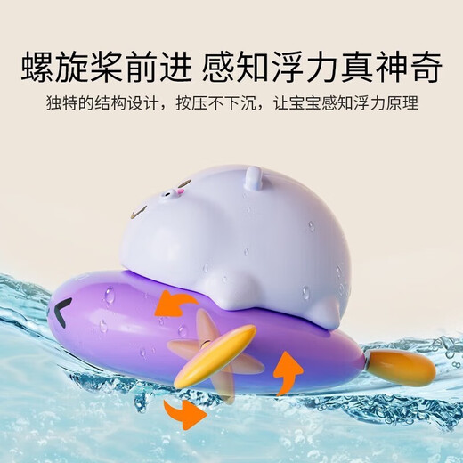 英氏（YEEHOO）婴儿玩具宝宝游泳玩具戏水玩具智力玩具洗澡配件儿童玩具熊猫河马