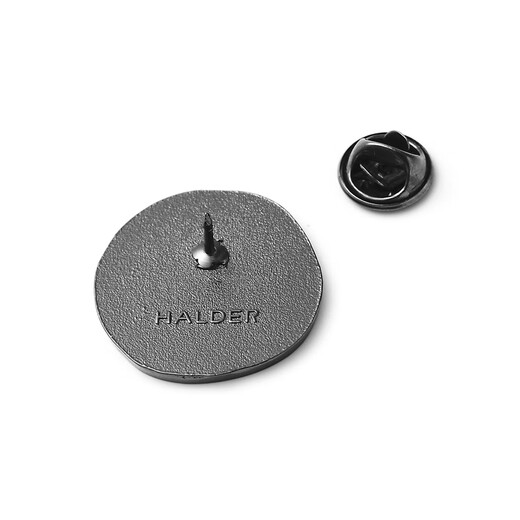 Herodi distressed expression, dazed smile, tangled and crying metal brooch, schoolbag decoration soybean badge, smile 2.2X2.2cm alloy badge