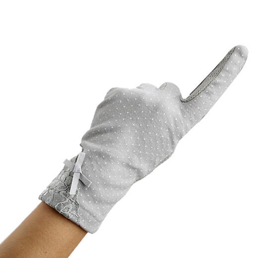 GLO-STORY Gloves Women's Cycling Anti-Slip Breathable Women's Gloves Thin Gloves WST014116 Light Gray
