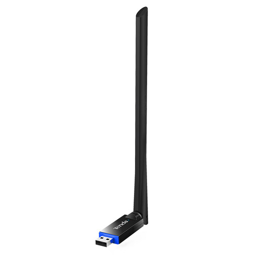 Tarjeta de red inteligente Tenda, tarjeta de red inalámbrica USB sin controlador, ganancia de antena WiFi6, transmisor receptor wifi inalámbrico para computadora portátil de escritorio, antena de 6dBi sin controlador de doble banda U10 650M