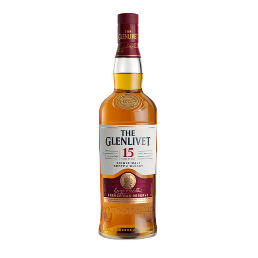 格兰威特（ThE GLENLIVET）15年 陈酿  苏格兰 单一麦芽 威士忌 洋酒 700ml  