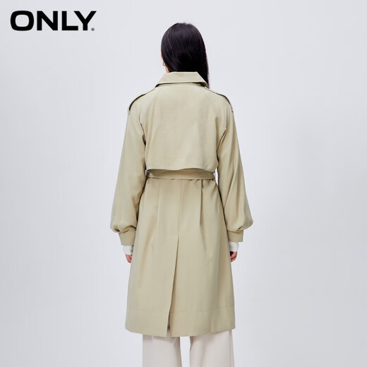 
ONLY Fashion Lapel Puff Sleeve Medium-Length Trench Coat Women 123436005 C07 Nosaka Green SLATE GREEN M 165/84A
