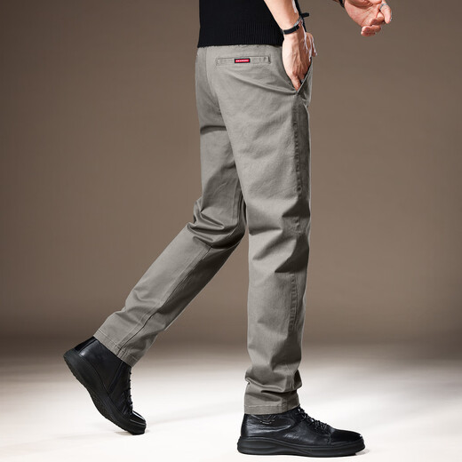 New Balance high-end American business casual pants for men in summer solid color loose straight-fitting pants for men simple men's pants look taller, dark gray + shipping insurance 34 [Suggested 160-170Jin [Jin equals 0.5 kg]]
