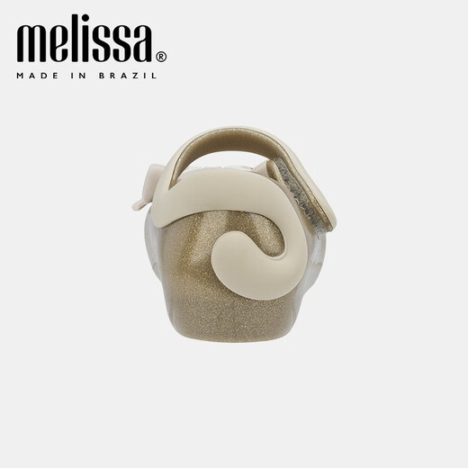 Melissa Cartoon Kitten Fish Mouth Velcro Fashion Casual Children's Shoes 30901 Black/Pink 21 (Inner Length About 12.5cm)