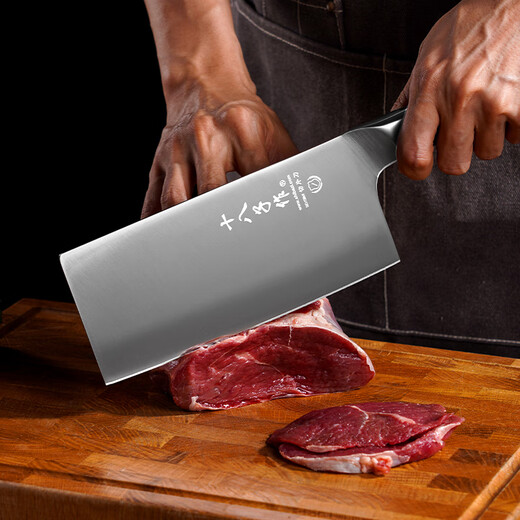 十八子作刀具套装菜刀组合 内嵌磨刀器 匠印六件套刀S2108【精美彩盒装】