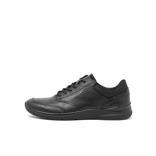 ECCO men's shoes autumn comfortable lace-up breathable men's sports and casual leather shoes black walking shoes 511734 overseas direct mail 51052 41