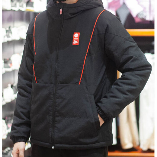 阿迪达斯 （adidas） neo男装 冬季新款休闲运动外套保暖连帽棉服棉衣外套 HC9731 L