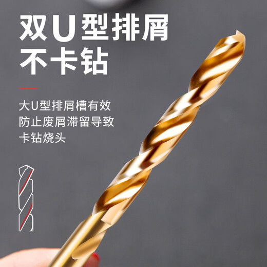 Delixi Electric High Hardness Twist Drill Bit Stainless Steel Alloy Steel Drilling 19-piece Set Official Standard