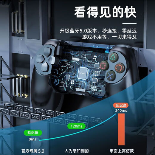 Game controller PS4 original replacement black myth Wukong suitable for PC version steam bluetooth wireless notebook somatosensory vibration ps4 game console original domestic brand new upgraded model Glacier White