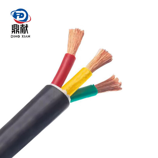 Dingxian wire and cable national standard RVV 5*4 square copper core wire five-core flame retardant cable fully inspected 1 meter