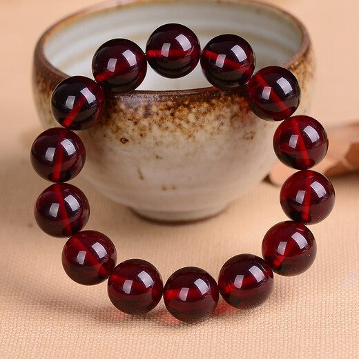 Fat Donglai's same style blood amber bracelet Baltic beeswax amber bead bracelet 12-20mm for men and women fluorescent blood amber single circle 12mm*16 (standard women's model)