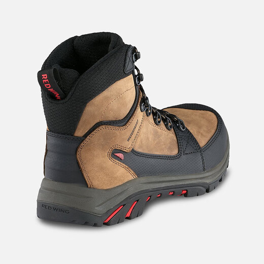 红翼（Red Wing）工作鞋男鞋新款 Tradesman 经典6英寸防水CSA安全鞋头靴工作靴 黑棕 3519 标准39/US7