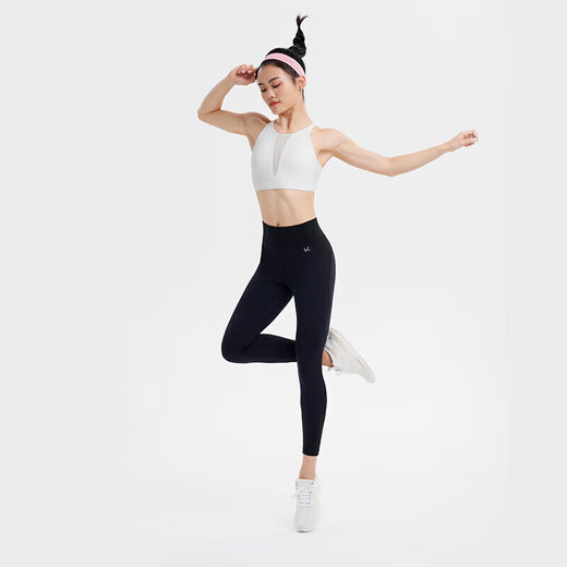 Keep Quick-drying elastic high-waist hip-lifting women's sports yoga pants fitness pants tight and slimming 12499 classic black L