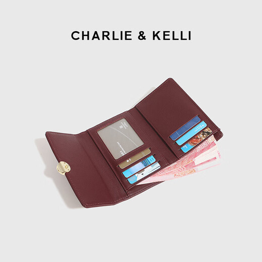 CHARLIE / KELLI brand CK light luxury bag women 2025 new women's short zipper coin wallet simple and compact card bag green