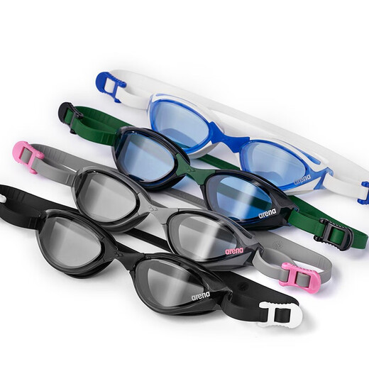 Arena imported swimming goggles professional anti-fog large frame large field of view high definition swimming goggles fitness training swimming equipment men and women AGL1100E-SMBK black