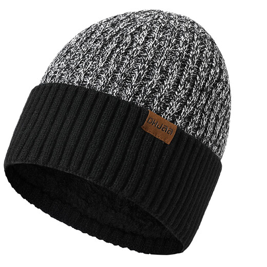 Yufan Winter Ship Hat Шляпа мужская двойная утолщенная шерстяная шерстяная шапка Универсальная вязаная шляпа Мужчины и женщины универсальная модная зимняя шляпа Взрослый плюс бархатный утолщенный теплый уш