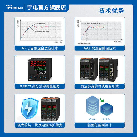 宇电温控器智能数显全自动仪表光伏半导体设备专用扩散氧化退火炉 AI-826(0.3级精度) 【在线工程师 一对一服务】