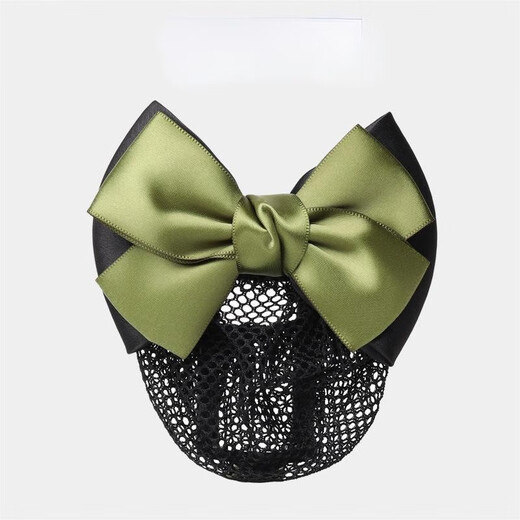 SHANGGE Professional Hair Disk Hair Net Bow Tiara Flight Attendant Nurse Employee Flower Hair Girl 2025 Premium Style Hair Net Blue Fine Mesh 1 Piece