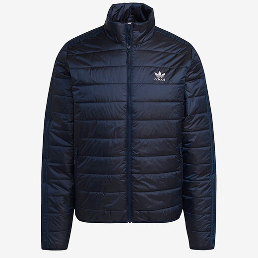 阿迪达斯 （adidas）三叶草棉服男装冬季薄款保暖棉衣立领防风运动服休闲外套 HL9215 M