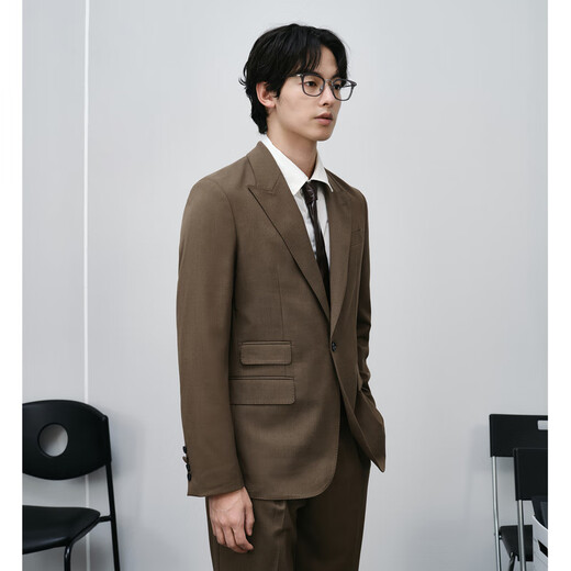 GXG Herrenkleidung Zero Druck Serie Business Casual Anzug Herrenanzug Jacke 24 Jahre neues Produkt Brown L.