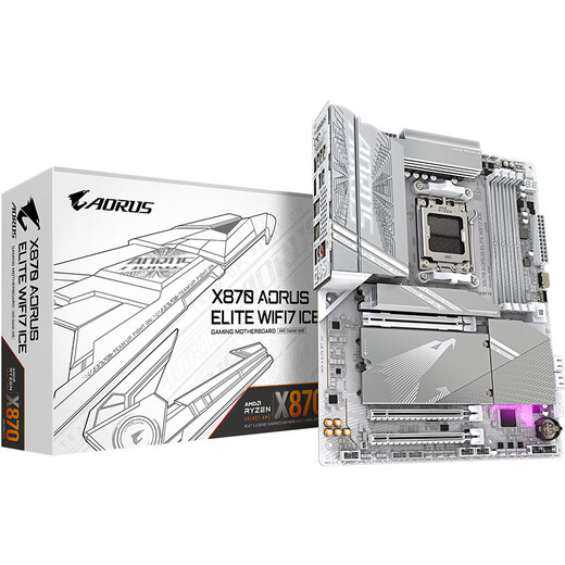 Gigabyte AMD 9000 Series Ryzen R9 9900x3d/9950x3d en caja con B850m/X870 Falcon/Demon Eagle/Ice/Ice Sculpture/Super Talling Plothboard CPU Conjunto X870 A Elite WF7 ICE WF7