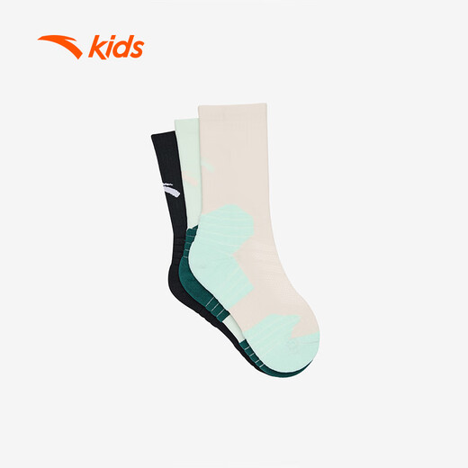 ANTA children's boys' basketball socks autumn and winter moisture-absorbent and breathable youth antibacterial sports basketball socks 392441311