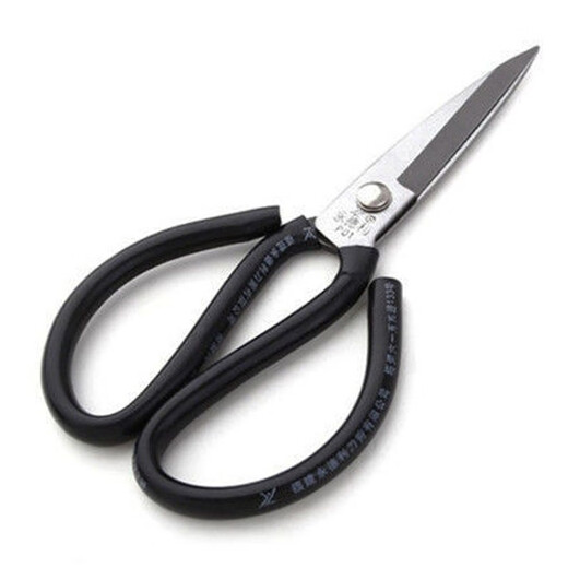 Ciseaux Yongdeli en acier au carbone civil industriel grands vêtements ciseaux en cuir P01 papier ménager coupe ciseaux à grande tête ciseaux à rainure P grand (longueur 26,5 cm) extra large (plus de 5