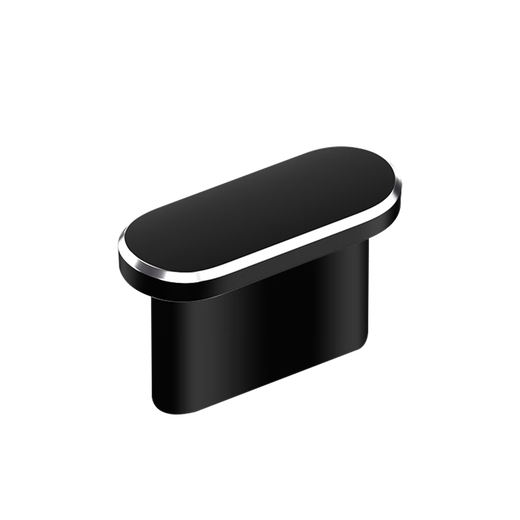 Mu Nian suitable for Apple Iphone15 mobile phone Type UsbC charging interface dust-proof plug, anti-blocking and dust-proof silicone power supply, cool black 2 pieces, free anti-lost device + storage box iPhone15