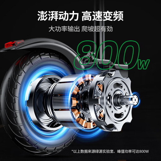 Luyuan Recommended Brand for Life Electric Scooter Lithium Battery Portable Foldable Electric Vehicle Adult Two-Wheeled Scooter Mini Electric Vehicle 48V/White 110-130 Miles/800W/Smart AI/With Seat