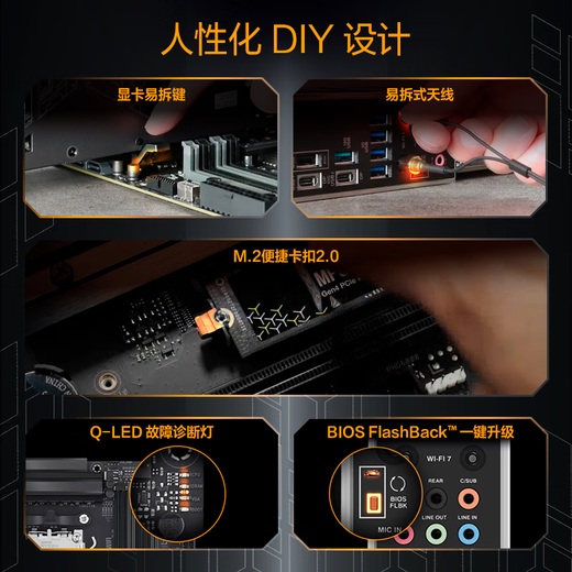 AMD Ryzen R9 9900X mit ASUS TUF Gaming x870-Plus WiFi Motherboard CPU Set Board U Set