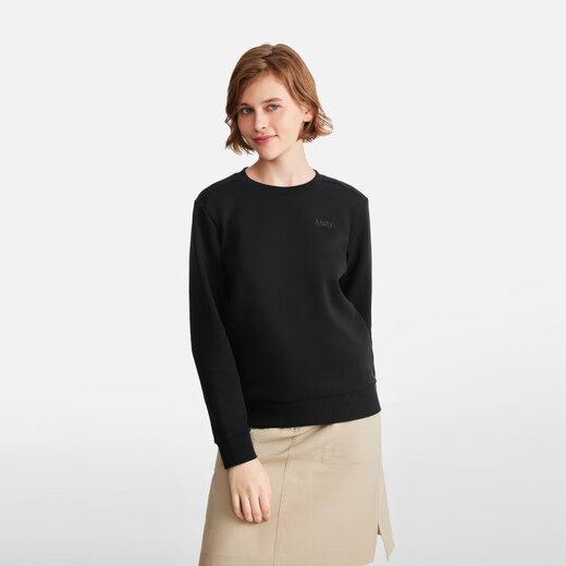 Aigle Sweat à sweat extérieur Sports chauds Classic Round Neck Top Women's Black Bh673 38 (165 / 88A)