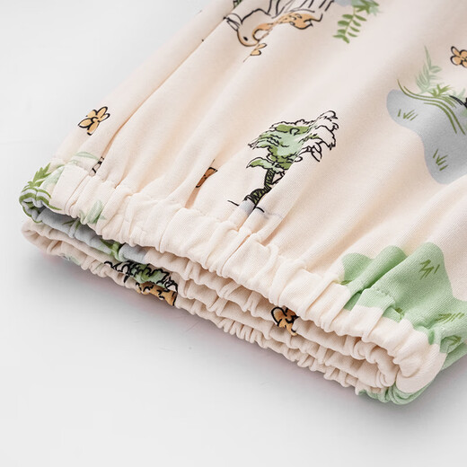 Haoye Haoye Style de ropa Spring y otoño Mujeres embarazadas Patamas Pantalones Pantalones de soporte de algodón puro Ajustable antes y después del embarazo Cartoon cómoda para pantalones de confinamiento fuera de DK1098 2XL