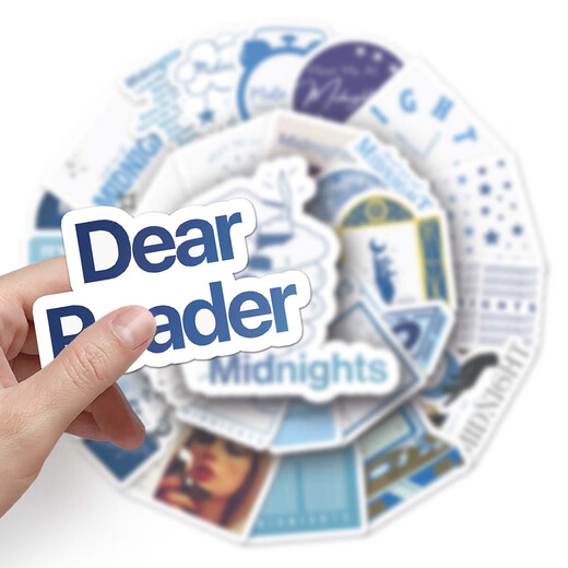 50 photos Taylor Swift Midnights Taylor Album Peripheral Stickers Computer and Mobile Stickers Waterproof Decoration [50 photos not repeated] Taylor midnight-695 4-5cm