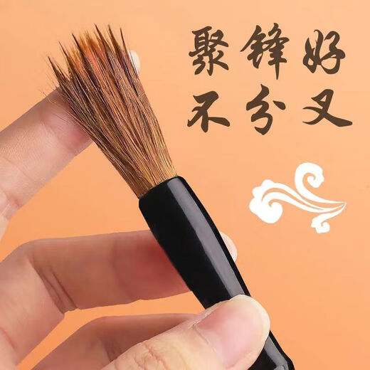 Langhao brush set for beginners and adult entry-level large, medium and small regular script calligraphy pens Baiyun Study Four Treasures Tribute Langhao three large, medium and small