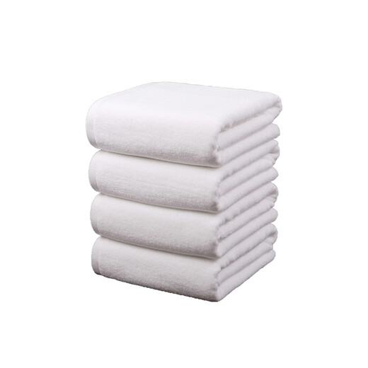 Hotel beauty foot bath club pure white thickened water-absorbent adult large towel 350g special price white bath towel 70*140cm
