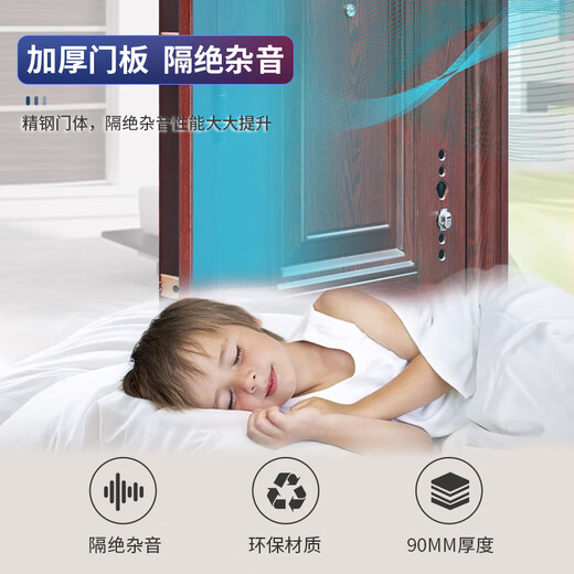 盛世昌隆防盗门库房门档案室门会议室双开门带亮窗含安装2380mm*1580mm 