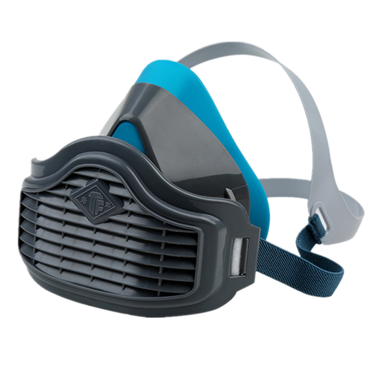 Tangfeng 1502 Staubdichte Maske aktiviertes Kohlenstoff-Anti-Industrie Staubkohlemine Dekorierende Formaldehyd Blaue weiße Maske 1502 Blaue Silikonmaske + 10 Teile aktivierter Kohlenstofffilter Baumwolle