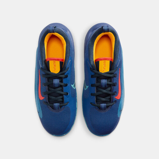 
NIKE Nike basketball shoes for boys and girls ISOFLY mesh breathable light cushioning children's practical sneakers children's sports shoes FN4384-400 32 [Suggested foot length 20cm]