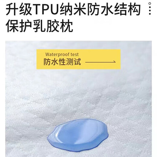 Anti-salt and anti-oil latex pillow case memory pillow core Thai rubber pillow protective cover 40x60cm isolation layer silent tensile [Latex pillow anti-fouling isolation cover] one-piece 30*50cm [isolation cover] core-free
