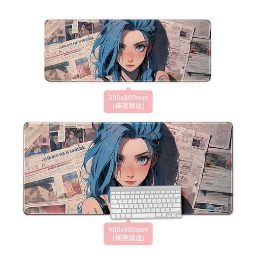 Xingzeji animación almohadilla de ratón súper grande 2D juego e deportes e almohadilla de teclado de oficina personalizada