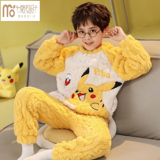 Modal Pajamas de pijama para niños Velvet de terciopelo más terciopelo en otoño e invierno Engrosado 2024 nuevos niños Flannel Invierno Spider-Man [Modelo grueso] WB6210 S Altura de tamaño 145-153 cm Peso 80Jin [Jin equivale a 0.5 kg] 9-10 años de edad
