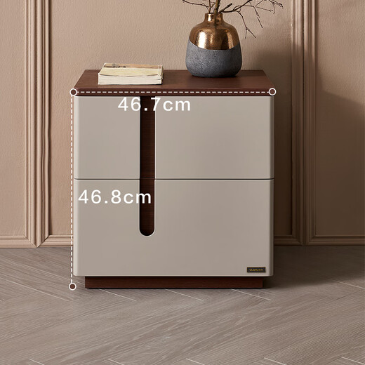 Quanyou Home Bedroom Bedside Storage Cabinet Storage Cabinet New Chinese Style Floor-standing Small Cabinet Furniture